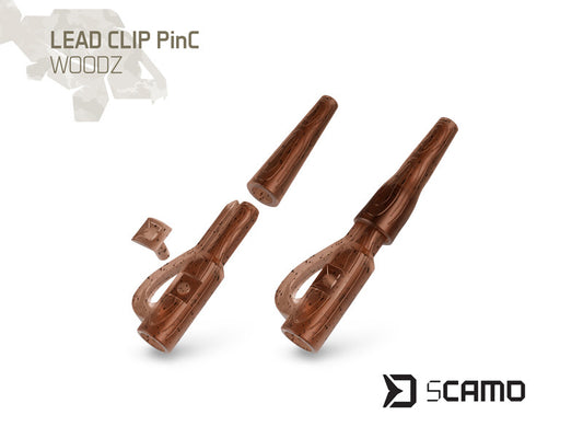 Svina klipsis  Delphin sCAMO PinC WOODZ 10 pcs
