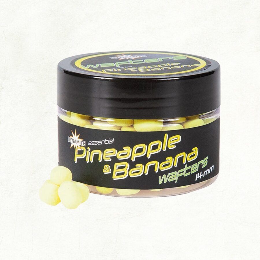 Vafteri Dynamite Baits Essential Fluro Wafters Pineapple & Banana 14mm