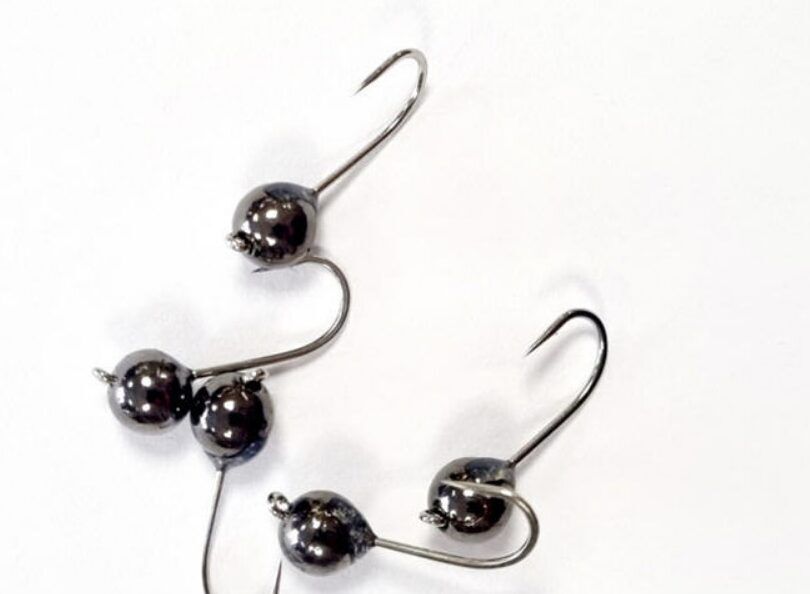 Volframa Džiggalva Tungsten Nano JigHead Black Nickel #12