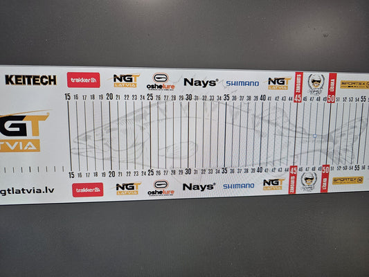 NGT mērlente zivju mērīšanai