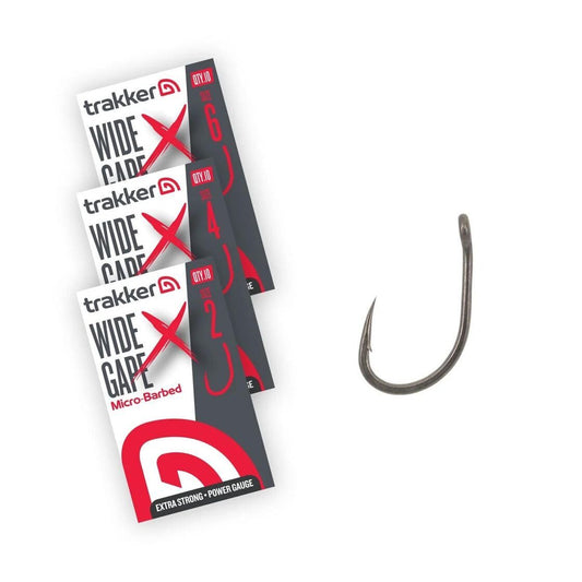 Āķi Trakker WIDE GAPE XS BARBED HOOKS