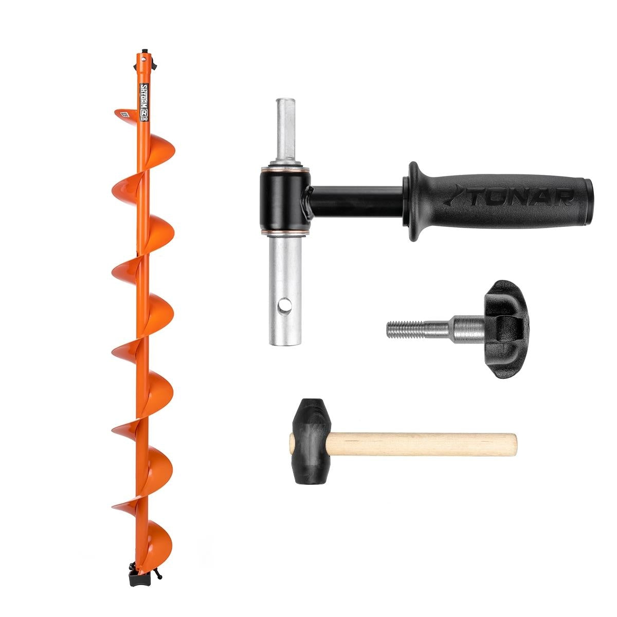 Ice Auger with Adapter TONAR Motoshtorm 130mm