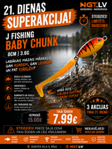 J Fishing Chunk baby Lure 8cm , 3.6g mini chunk