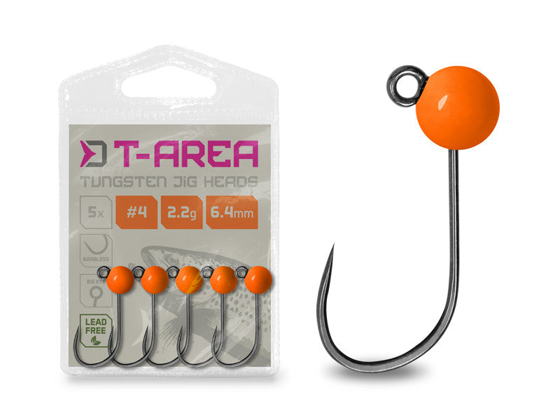Volframa džiggalva Delphin T-AREA BL / 5 gab - fluo orange