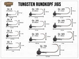 Tungsten Jig Heads CAMO Tungsten Round Jigs #6