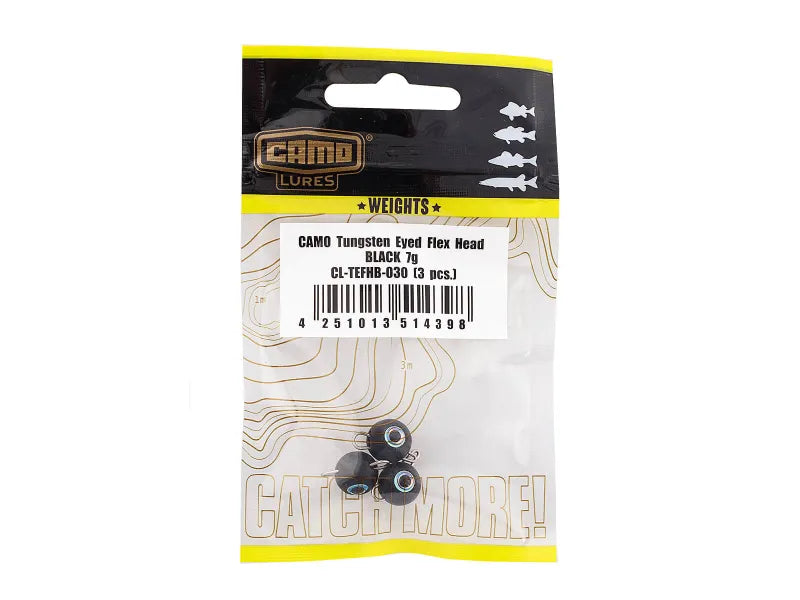 Volframa Čeburaška CAMO Tungsten Eyed Flex Head - BLACK