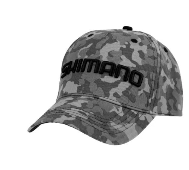 Cepure Shimano Wear Cap Grey Camo One Size