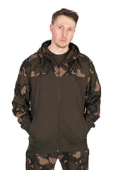 Hūdijs Fox LW Khaki/Camo Split Zip Hoody