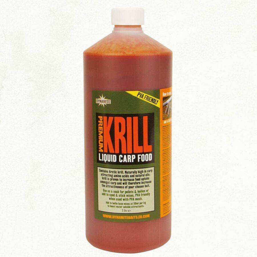 Dynamite Baits Likvīds Dynamite Premium Krill Liquid Carp Food Produkts