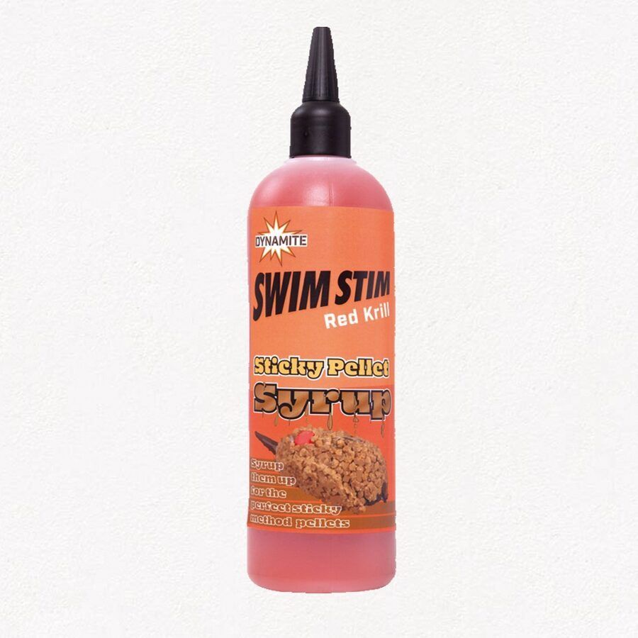 Skystas priedas Dynamite SwimStim Sticky Pellet Syrup – Red Krill 300ml