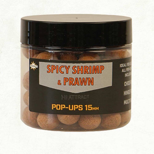 Dynamite Baits Pop Up Dynamite 15mm Spicy Shrimp & Prawn Foodbait Pop-ups Produkts