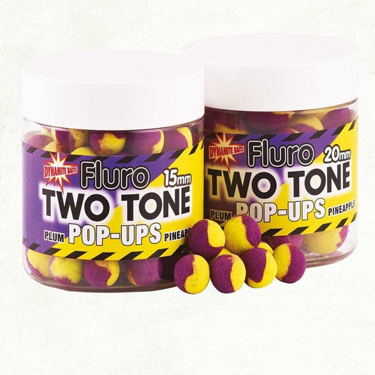 Dynamite Baits Pop Up Dynamite 15mm Two Tone Fluro Plum & Pineapple Produkts