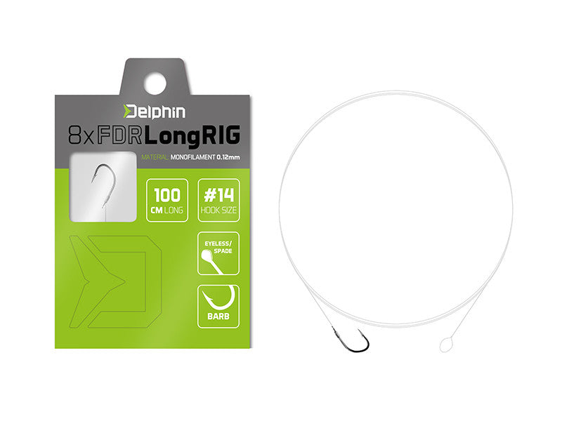 Gatavā pavadiņa Delphin FDR LongRIG / 8pcs