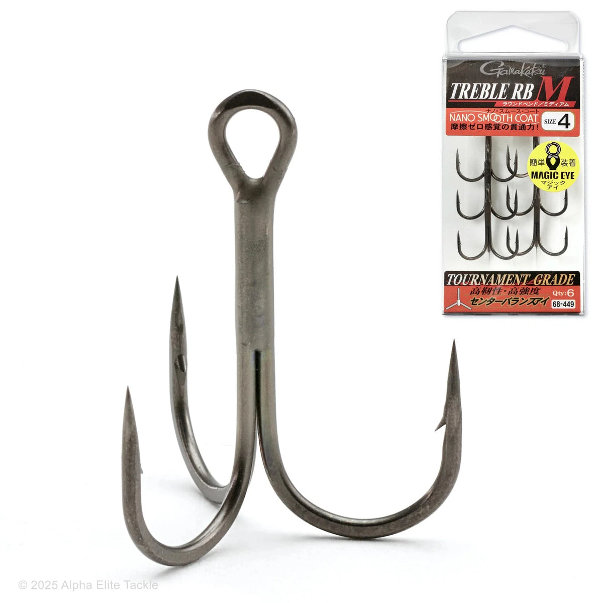 Gamakatsu Trīsžubura āķi Gamakatsu RB-M Tournament Grade Treble Hook Produkts
