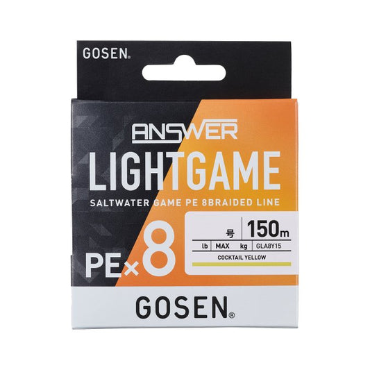 Gosen Pītā aukla Gosen ANSWER LIGHTGAME PEx8 150m Produkts