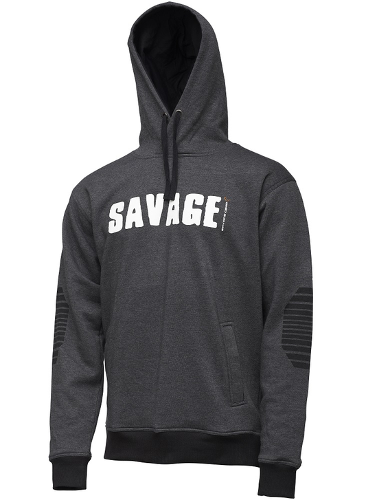 Džemperis Savage Gear Logo Hoodie Dark Grey