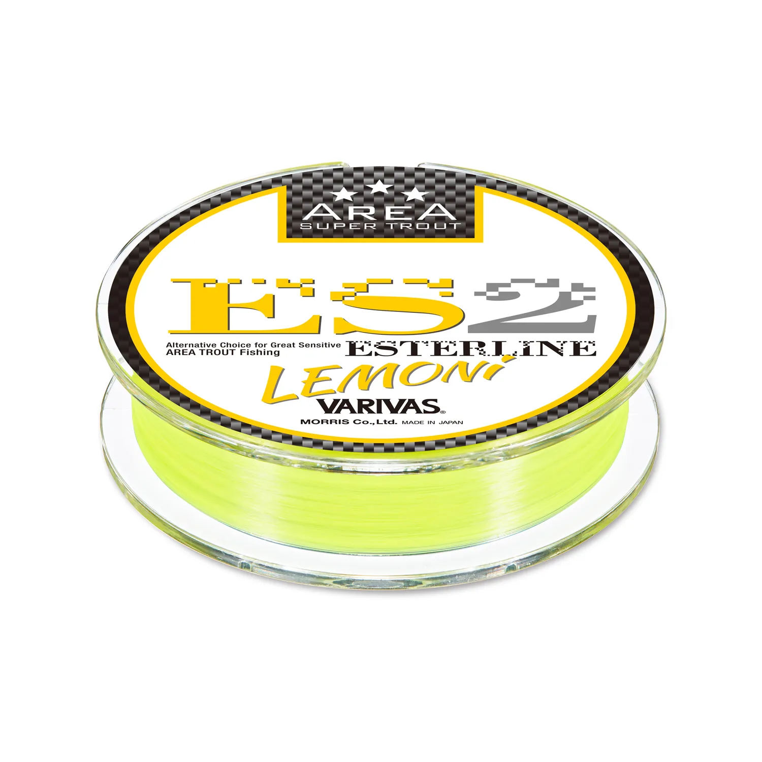 Monofilament line Varivas AREA Super Trout ES2 Esterline LEMON