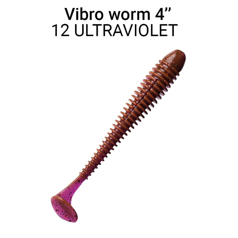 SIlikona Mānekļi Crazy Fish Vibro Worm 100 mm