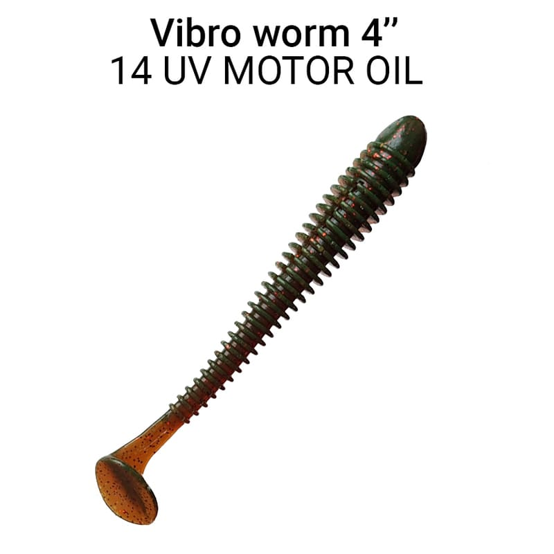 SIlikona Mānekļi Crazy Fish Vibro Worm 100 mm