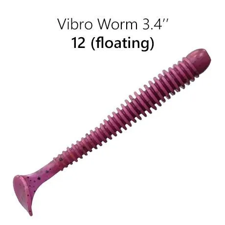 SIlikona Mānekļi Crazy Fish Vibro Worm 85 mm