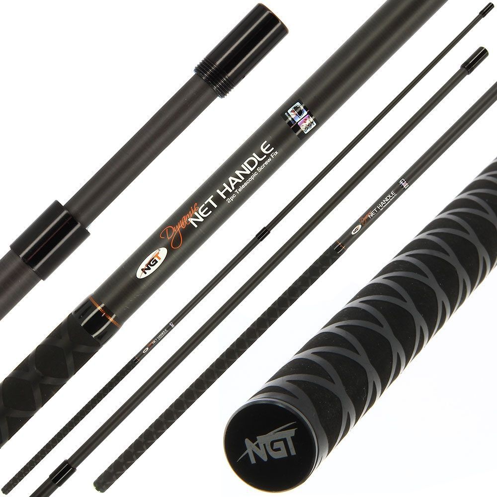 KARBONA Uztveramā Tīkla Kāts NGT Specimen Dynamic Screw-Fix Net Handle | 2 m izvelkams!