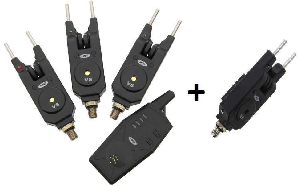 Carp Bite Alarms NGT VS 4+1 200m distance