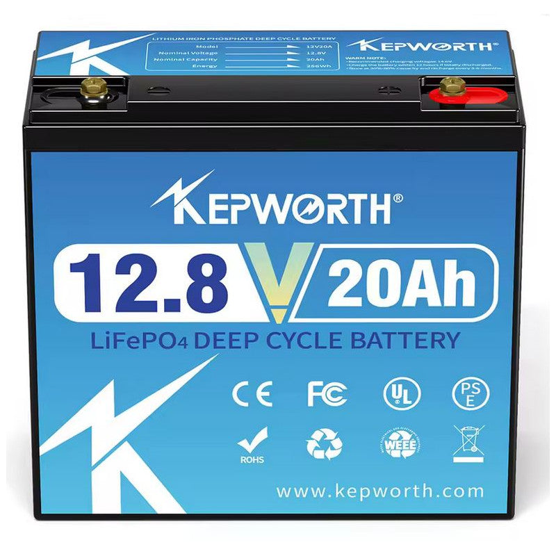 Akumulators KEPWORTH Lithium LifePo4 12V 20Ah 180x76x167mm 2.3kg IP65 Waterproof