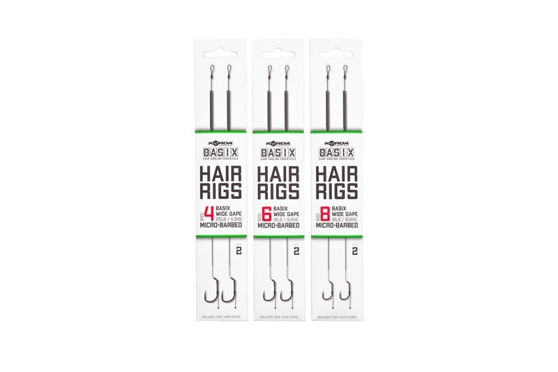 Korda Pavadiņas Korda Basix Hair Rigs Wide Gape Produkts