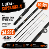 NGT Dynamic Twin Tip rod | 3.3 m | 2 lb. karbona vieglais fīderis