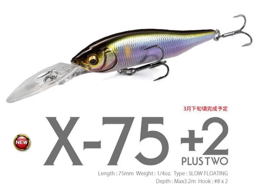 Megabass Vobleris Megabass X-Nanahan-75 +2 Produkts