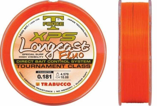 Monofīlā aukla TRABUCCO XPS Fluo Long CAST - Top2 labākā aukla karpām