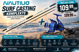 Tālmešanas komplekts butēm Mistrall Nautilio Surf Casting 4.50m 100-250g + NGT Oceancast 90