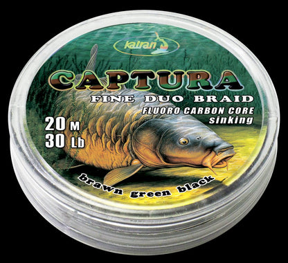 Pavadiņu materiāls KATRAN Captura duo braided hooklink 30lb