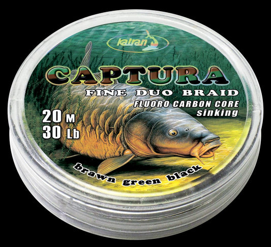 Pavadiņu materiāls KATRAN Captura duo braided hooklink 30lb