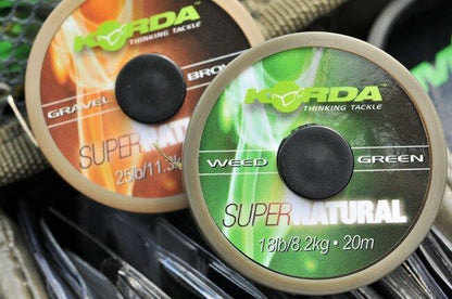 Pavadiņu materiāls KORDA Super Natural braid hooklink