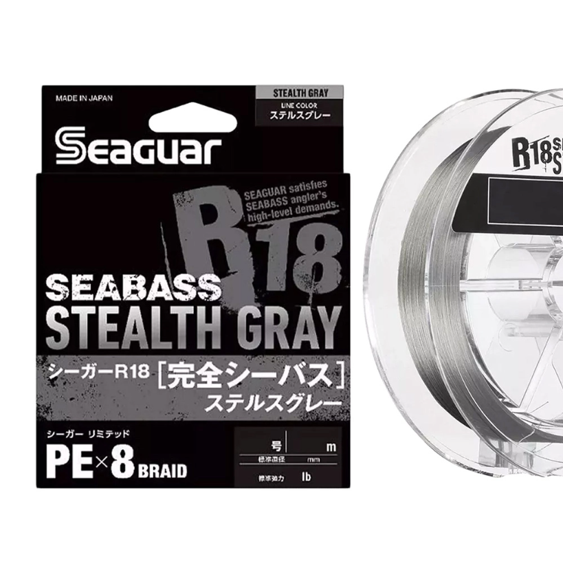 Pītā aukla Seaguar R18 Kanzen Srabass Stelth Gray 150m