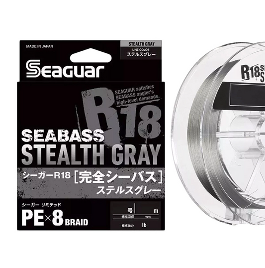Pītā aukla Seaguar R18 Kanzen Srabass Stelth Gray 150m