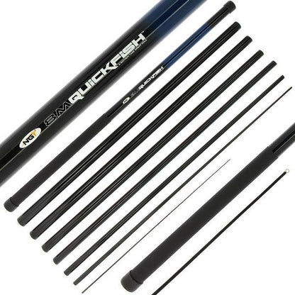 Pludiņmakšķere NGT QuickFish Pole - 8m Take Apart Pole