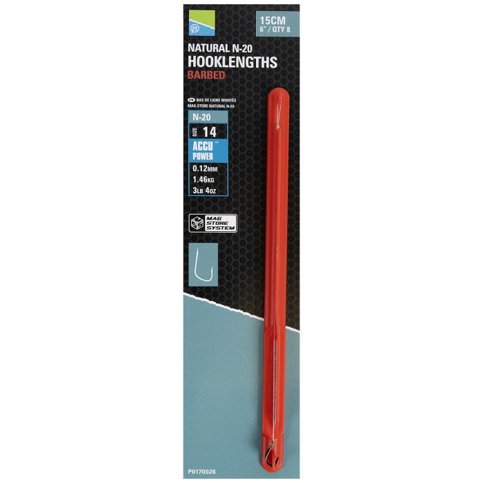 Pavadiņas Preston Natural N-20 Hooklengths