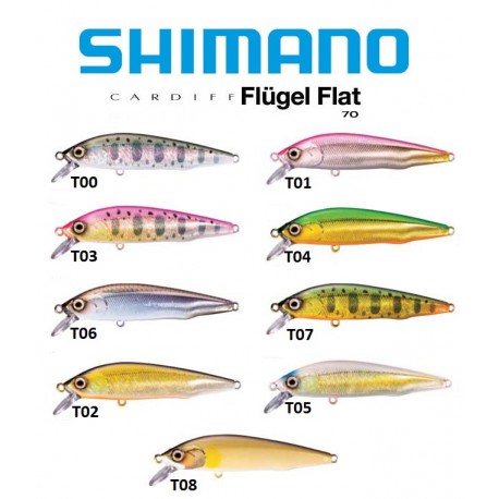 Vobleris SHIMANO Cardiff Flügel Flat 70