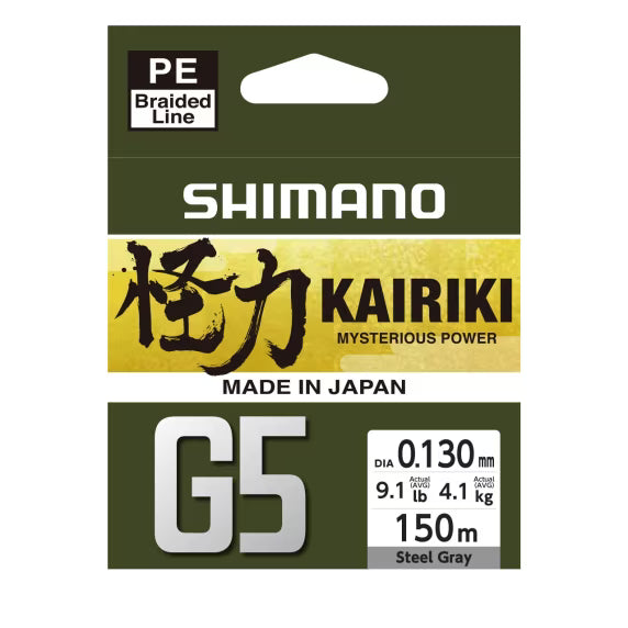 Shimano Pītā aukla Shimano Kairiki G5 150m Steel Gray Produkts