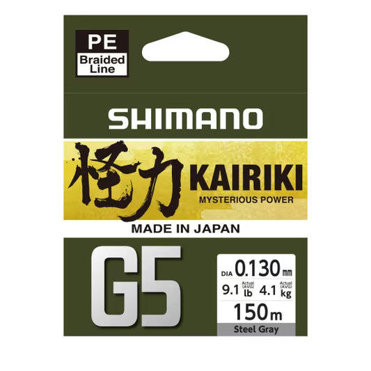 Shimano Pītā aukla Shimano Kairiki G5 150m Steel Gray Produkts