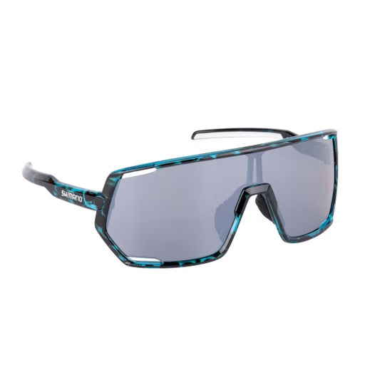 Shimano Saulesbrilles Shimano Lesath Tortoiseshell Blue & Silver Mirror Produkts