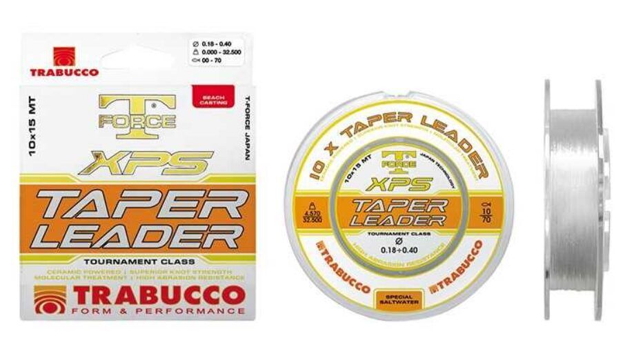 Šoklīders Trabucco T-Force XPS Taper Leader 10x15m