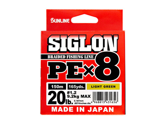 Sunline Pītā aukla SUNLINE Siglon PEx8 150m Light Green Produkts