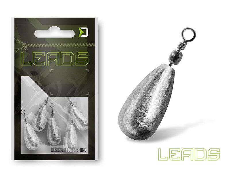 Svins Delphin LEADS Pear with swivel