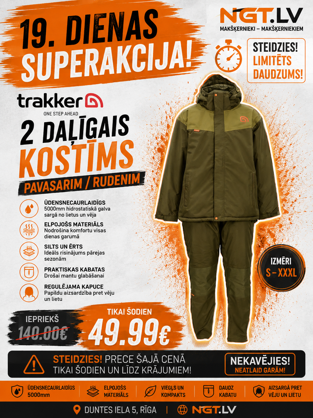 Kostīms TRAKKER CR 2 piece Winter Suit - Rudens, pavasaris, ziema