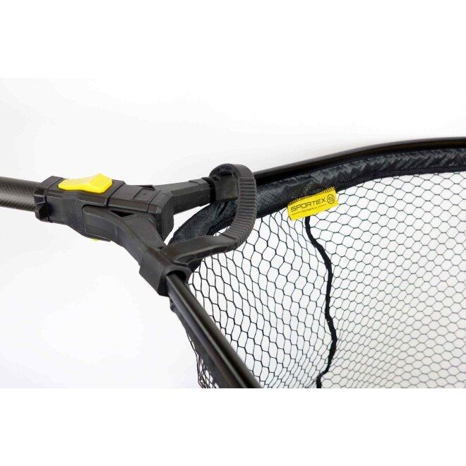 SPORTEX Monster Aluminium Landing Net rubber coated, 95x86cm . Milzīgs uztveramais tīkls ar rokturi priekš laivas