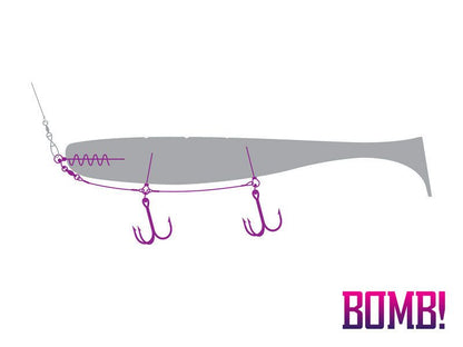 Delphin BOMB! Twisto MultiTRAP 10/12/14cm  / 1 pcs - Stingeru sistēma 10/12/14cm