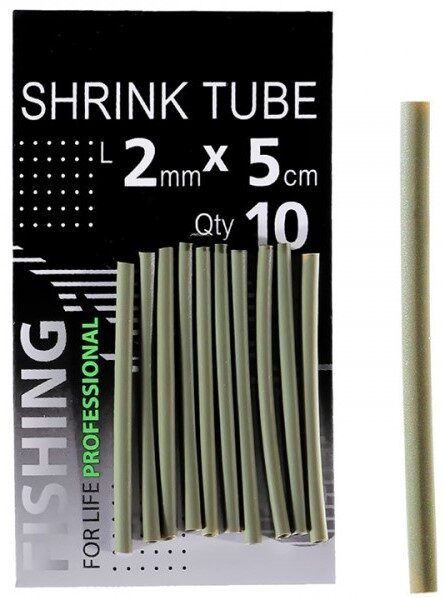 Prof montazh Saraušanās truba , Shrink tube 2mm , 5cm , 10pcs